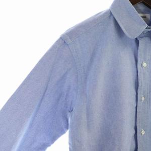 THOM BROWNE オックスフォードシャツ 丸襟 長袖 1 S 水色 青 ブルー GY99 /MQ