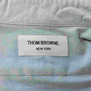 THOM BROWNE オックスフォードシャツ ボタンダウン 長袖 4ストライプ 1 S 青 ブルー