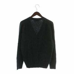 Maison Kitsuné カーディガン ニット ウール 長袖 ロゴ 刺繍 M グレー