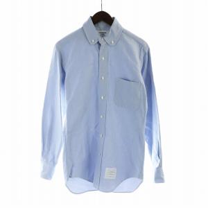 オックスフォードシャツ ボタンダウン 長袖 1 S 水色 青 ブルー GY99