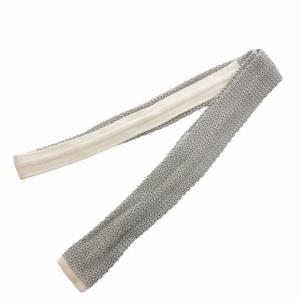 THOM BROWNE 美品 ニットタイ ネクタイ トリコロール 絹 シルク イタリア製 ライトグレー /HO 0227 GY99