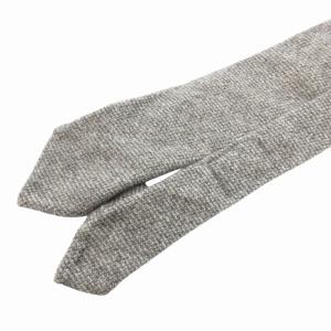 THOM BROWNE ネクタイ ナロータイ トリコロール カシミヤ ウール USA製 グレー /HO 0227 GY99 AA