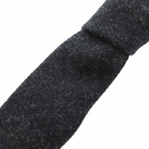 ネクタイ ナロータイ トリコロール ウール USA製 黒 ブラック /HO 0227 GY99 AA