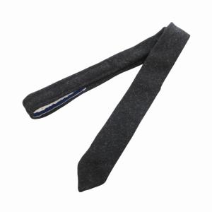 THOM BROWNE ネクタイ ナロータイ トリコロール ウール USA製 黒 ブラック /HO 0227 GY99 AA