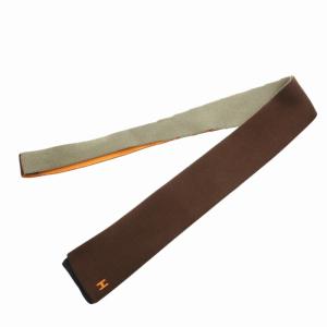 HERMES 美品 ニットタイ ネクタイ リバーシブル 絹 シルク マルチカラー /HO 0227 GY99 AA