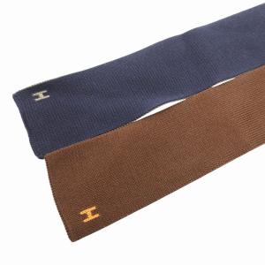 HERMES 美品 ニットタイ ネクタイ リバーシブル 絹 シルク マルチカラー /HO 0227 GY99 AA