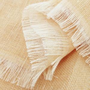 FENDI リネンストール マフラー ショール 麻 透け感 フリンジ ジャカード ロゴ ペールピンク /CK19 GY18