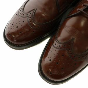 REGAL ビジネスシューズ 革靴 レザー ラウンドトゥ ウイングチップ 25.5cm 茶色 ブラウン /XZ GY17