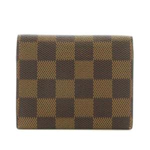 LOUIS VUITTON ダミエ アンヴェロップ カルト ドゥ ヴィジット カードケース 名刺入れ 二つ折り PVC レザー ロゴ