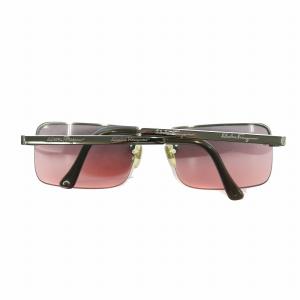 Salvatore Ferragamo 眼鏡 サングラス メタルフレーム スクエア グラデーション ハーフリム ロゴ 5616-130 シルバー色
