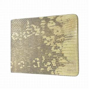 Cartier コインケース ウォレット 小銭入れ パイソン型押し 光沢 ゴールド金具