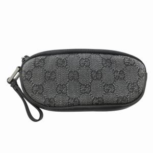 GUCCI メガネケース 小物入れ GGロゴ イタリア製 黒 ブラック