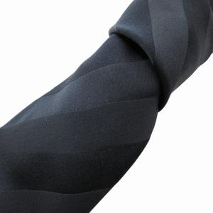 ネクタイ レジメンタルストライプ 絹 シルク 黒 ブラック /FF GY17