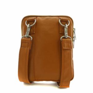 PORTER 吉田カバン フリースタイル FREE STYLE ショルダーバッグ レザー ロゴ 茶色 ブラウン 707-7146