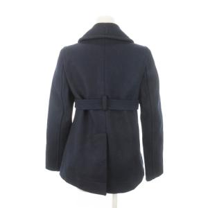 MARC JACOBS Pコート ピーコート ダブル ハーフ ビッグボタン ベルト ウール S 紺 ネイビー /AH10 GY99
