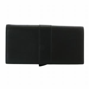 Cartier トリニティ 長財布 二つ折り レザー リング金具 黒 ブラック /XZ GY35