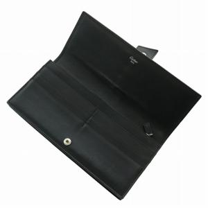 Cartier トリニティ 長財布 二つ折り レザー リング金具 黒 ブラック /XZ GY35