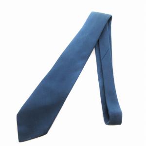 HERMES ネクタイ レギュラータイ 絹 シルク 青 233623 SA