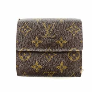LOUIS VUITTON ポルトモネ ビエ カルトクレディ M61652 三つ折り財布 ウォレット ロゴ モノグラム キャンバス 茶 ブラウン GY18