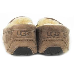 UGG Ascot スリッポン モカシン ローファー ムートン ロゴ 27cm 茶 ブラウン 5775 /AO3