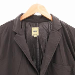 FOB FACTORY テーラードジャケット ブレザー 3B ノーベント ナイロン 3 黒 ブラック /GV
