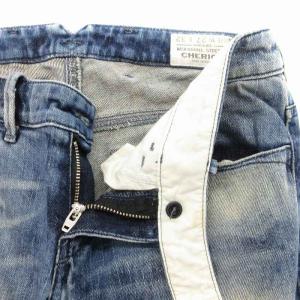 DIESEL デニムパンツ ジーンズ ダメージ加工 スリム W27 L32 インディゴブルー /JS