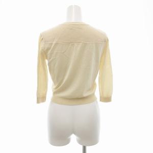 RED VALENTINO REDVALENTINO カーディガン ニット ギャザー バンドカラー シルク混 カシミヤ混 カシシル混 XS ベージュ /JS