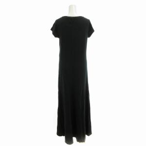 POLO RALPH LAUREN ロングワンピース カットソー ポニー刺繍 半袖 M 黒 ブラック