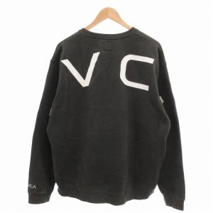 RVCA スウェット トレーナー プルオーバー ロゴ 長袖 M グレー カーキ /FF