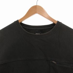 RVCA スウェット トレーナー プルオーバー ロゴ 長袖 M グレー カーキ /FF