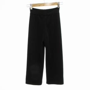 FOXEY NEW YORK 美品 スパッツ レギンスパンツ タイツ ストレッチ 7分丈 黒 ブラック M /VU 0315