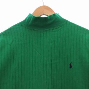 RALPH LAUREN カットソー Tシャツ ハイネック 長袖 L 緑 グリーン