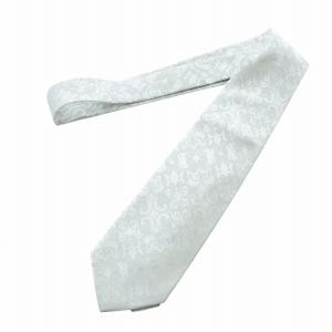 Christian Dior MONSIEUR ヴィンテージ ネクタイ レギュラータイ ロゴ 総柄 絹 シルク グレー GY18