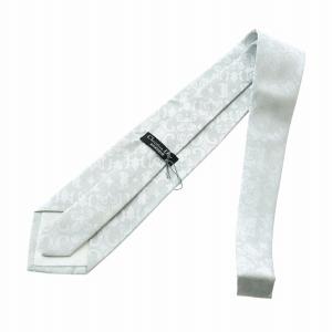 Christian Dior MONSIEUR ヴィンテージ ネクタイ レギュラータイ ロゴ 総柄 絹 シルク グレー GY18