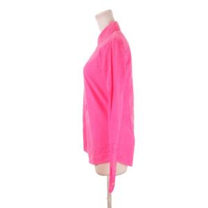 RALPH LAUREN ボタンダウンシャツ 長袖 ロゴ刺繍 ネオン 蛍光色 コットン 小さいサイズ XS フラッシュピンク /AH20