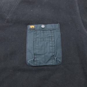 ALPHA INDUSTRIES トレーナー スウェット 長袖 胸ポケット M 黒