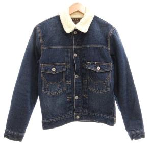 美品 デニムボアジャケット Gジャン S 濃紺 ダークインディゴ /AE