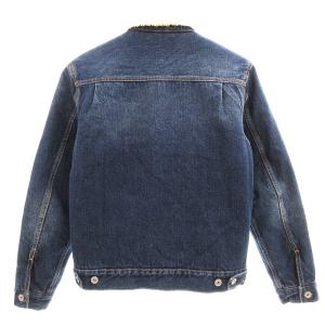 EDWIN 美品 デニムボアジャケット Gジャン S 濃紺 ダークインディゴ /AE