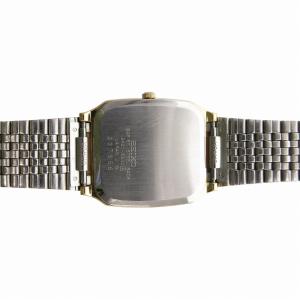 SEIKO 腕時計 ウォッチ クォーツ デジタル スクエア ゴールドカラー文字盤 3針 金色 3421-5230 /FF