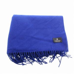 LANVIN COLLECTION マフラー ストール フリンジ 青 ブルー /FF