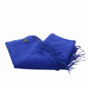 LANVIN COLLECTION マフラー ストール フリンジ 青 ブルー /FF