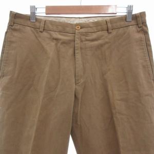 Ermenegildo Zegna チノパンツ スラックス センタープレス 50 茶 ブラウン /UO