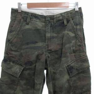 Levi's カーゴパンツ カモフラージュ柄 W28 L32 グリーン