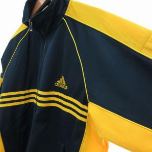 adidas 美品 万国旗タグ 90s トラックジャケット ジャージ L 緑 グリーン 黄 イエロー /UO