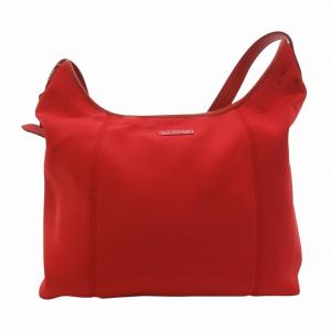 ショルダーバッグ 斜め掛け 肩掛け クロスボディ ロゴパッチ 赤 レッド /FF