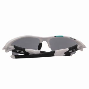 OAKLEY Sample フラックジャケット サングラス アイウェア ロゴ 6314 133 白 ホワイト 黒 ブラック