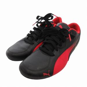PUMA Drift Cat 5 スニーカー シューズ ロゴ ローカット 27cm 黒 ブラック 赤 レッド 305824