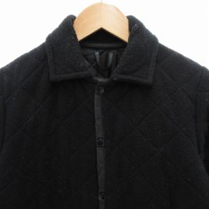 LAVENHAM キルティングジャケット ブルゾン ボア スナップボタン M 黒 ブラック /HO 0314