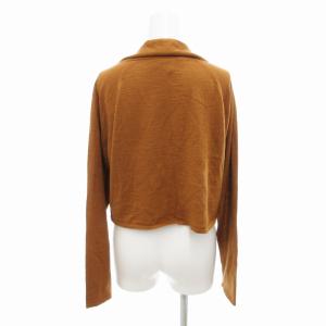 Max Mara Studio MaxMaraStudio ニット カーディガン ウール シルク混 長袖 ショート丈 M 茶 ブラウン /HO 0314