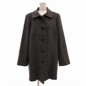 ステンカラーコート カシミヤ ミドル ハーフ丈 13 グレー /UO